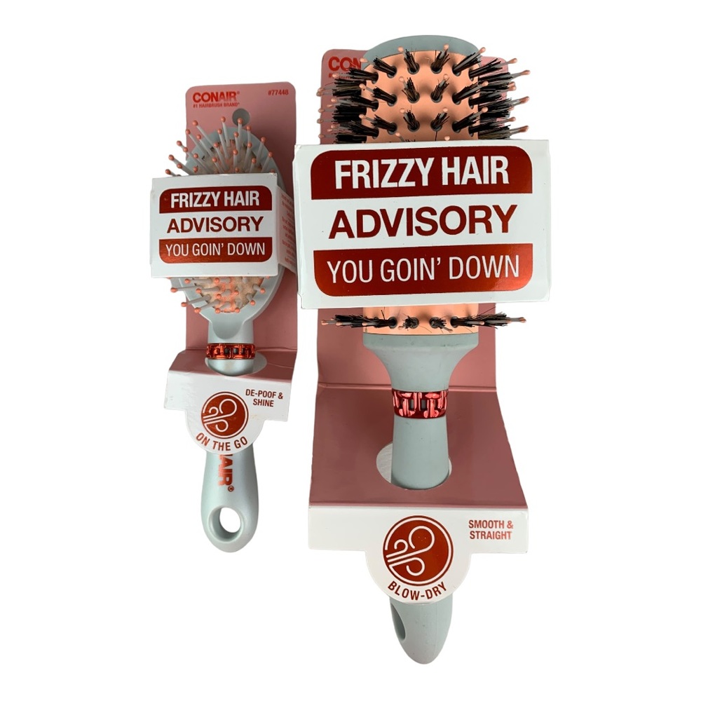 Conair Frizzy Hair Advisory Hairbrush Set